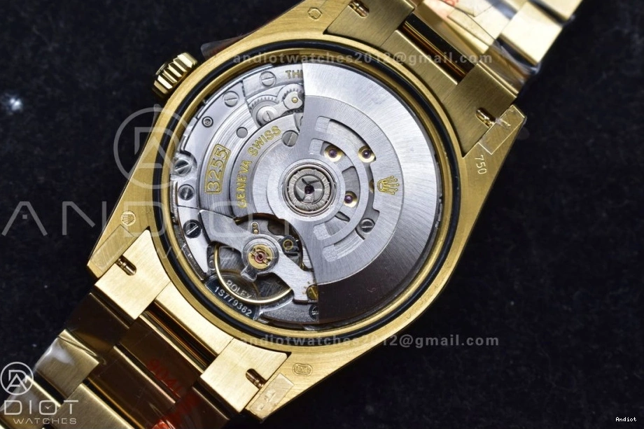 YG 36 Steel Edition 696 904L (Gain Dial V5 on vr3255 Weight) Best Bracelet President QF Gold DayDate EasyCare 0723